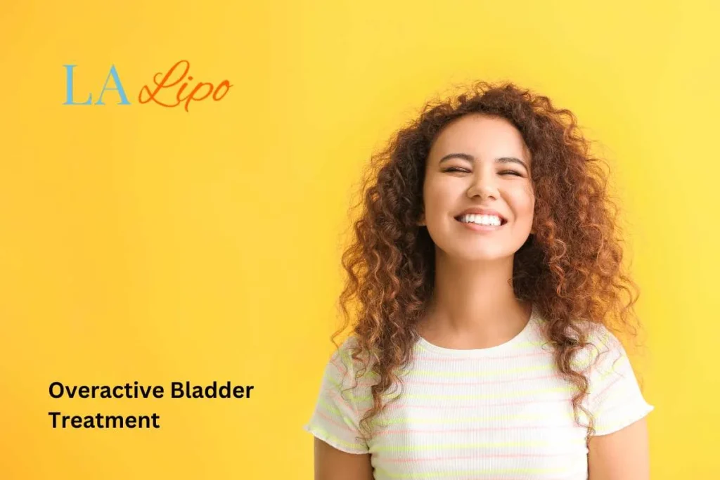 woman smiling about overactive bladder treatment Merton solutions